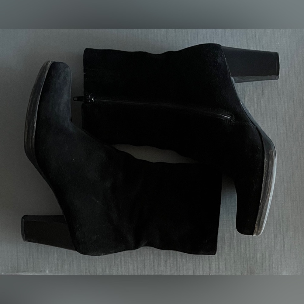 La Canadienne Kate Suede Leather Waterproof Boots in Black - Sz 7.5 M